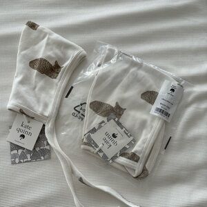 Two brown cat kate Quinn bonnets, newborn 6-12month, new with tags